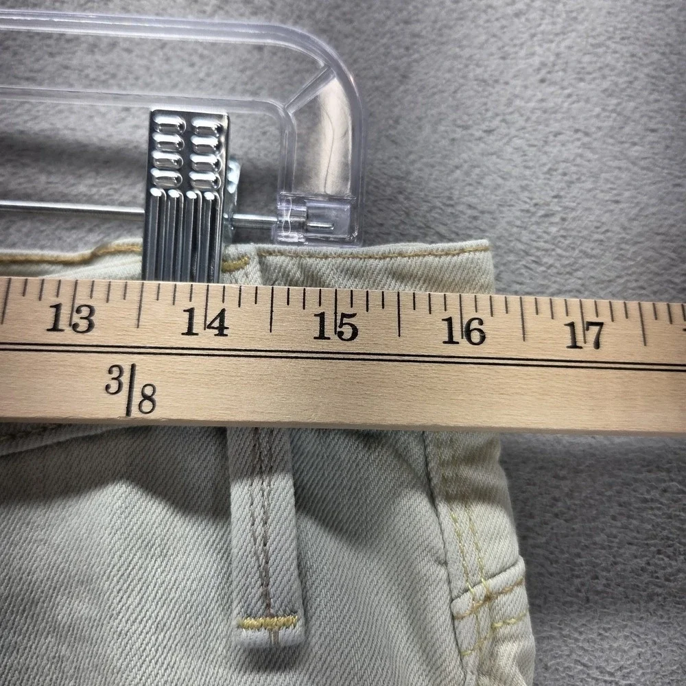 Vintage Levis 504 Jeans Mens Beige Straight Engineered Flap Pocket Fits 31x27